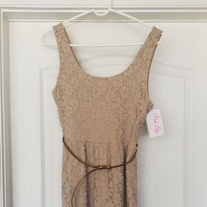 Pink Lily Boutique, Large, khaki/tan/light brown